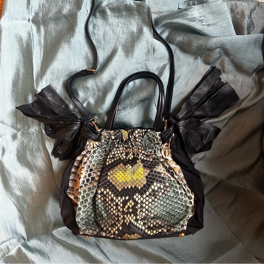 Prada Stampata Pitone Purse (ca. 2009)